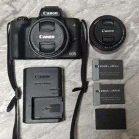 【美品】Canon EOS Kiss M ダブルレンズキット ブラック本体付属品