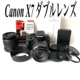美品☆ Canon EOS Kiss X7 望遠ダブルレンズ キャノン