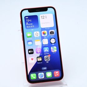 【動作可＊電池100 %】 au SIMフリー iPhone12 mini 64GB レッド