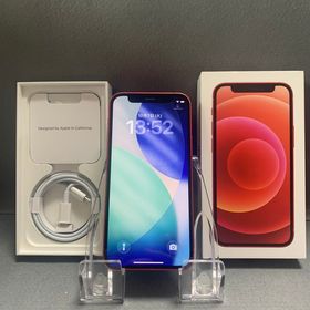 美品中古 国内版 SIMフリー iPhone12 mini 256GB レッド色