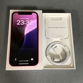 美品 Appleストア版 SIMフリー iPhone12 mini 128gb レッド色