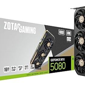 【中古】ZOTAC GAMING GeForce RTX 5080 SOLID CORE OC 16GB GDDR7 グラフィックスボード ZT-B50800J2-10P VD9142