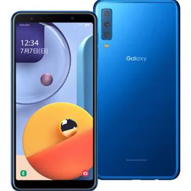 【中古】 楽天モバイル Galaxy A7 ブルー【安心保証】 SIMフリー 状態B 64GB