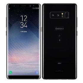【中古】 Galaxy Note8 SCV37[64GB] au ミッドナイト… au/UQ mobile 状態B 64GB