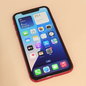 【修理店清掃済】iPhoneXR 64GB レッド SIMロック解除済