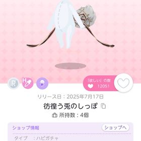 彷徨う兎のしっぽ 双子分 | ポケコロツイン(ポケツイ)のアイテム、RMTの販売・買取一覧