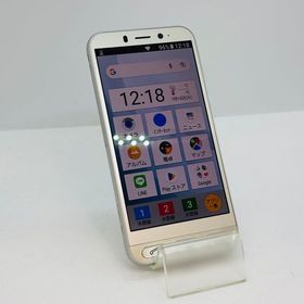 507009U【美品】 シンプルスマホ4/704SH(シャンパンシルバー)softbank版