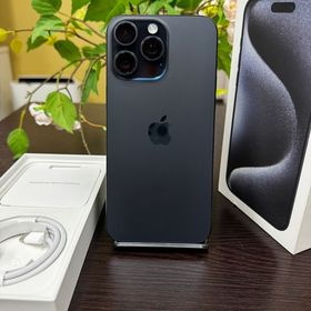 新品同様 iPhone 15Promax 1TB ブルー 国内SIMフリー 送料無料