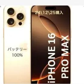 極美品 iPhone16ProMax 256GB 24/12/25 購入