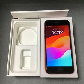 超美品 国内版 SIMフリー iPhoneSE 第2世代 64GB レッド色