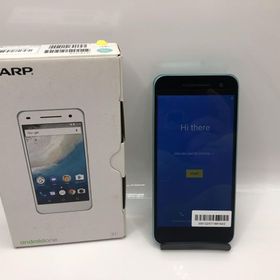 【Simロック解除済み】ワイモバイル Android One S1 ターコイズ☆純正AC付き☆