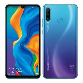 【中古】【安心保証】 HUAWEI P30 lite Premium HWV33[128GB] au ピーコックブルー
