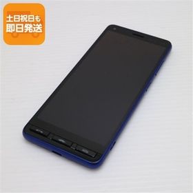 超美品 かんたんスマホ2＋ A201KC ブルー スマホ 白ロム 中古 あすつく 土日祝発送OK