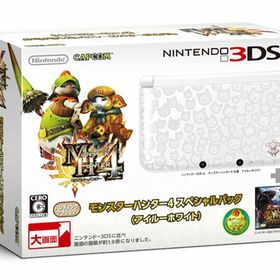 3DS LL 本体同梱版 モンスターハンター4 スペシャルパック（アイルーホワイト）