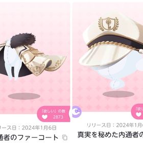 内通者のファーコート・真実を秘めた内通者の帽子 | ポケコロツイン(ポケツイ)のアカウントデータ、RMTの販売・買取一覧