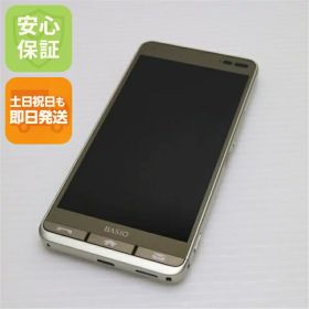 【中古】 超美品 KYV43 BASIO3 ゴールド スマホ 安心保証 即日発送 スマホ 中古本体 白ロム 中古 au KYOCERA 土日祝発送OK