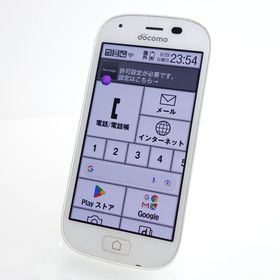 【SIMフリー】らくらくスマートフォン4 F-04J ホワイト 利用制限○ docomo版