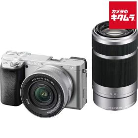 ソニー α6400 ダブルズームレンズキット シルバー [ILCE-6400X S] SONY ミラーレス一眼カメラ APS-C