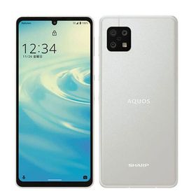 【中古】 SH-54B AQUOS sense6 シルバー sh54bsv8mtm