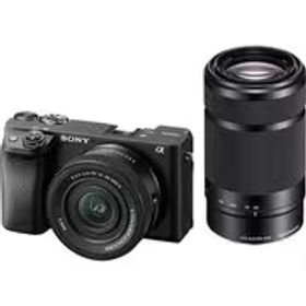 ソニー SONY α6400 ダブルズームレンズキット ILCE-6400X B ブラック [ボディ APS-Cサイズ ミラーレスカメラ＋交換レンズ「E PZ 16-50mm F3.5-5.6 OSS II」＋「E 55-210mm F4.5-6.3 OSS」]