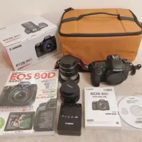 【レンズ2個セット】Canon EOS80D 一眼レフカメラ 本体 レンズセット