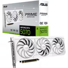 エイスース ASUS PRIME GeForce RTX 5070 White OC Edition 12GB GDDR7 グラフィックボード PRIME-RTX5070-O12G-WHITE