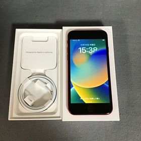 美品 国内版 SIMフリー iPhoneSE 第2世代 64GB レッド色
