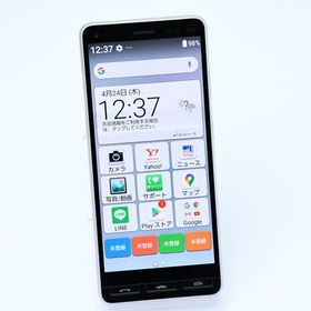 【液晶美品】Y!mobile SIMフリー A001KC かんたんスマホ2 シルバー