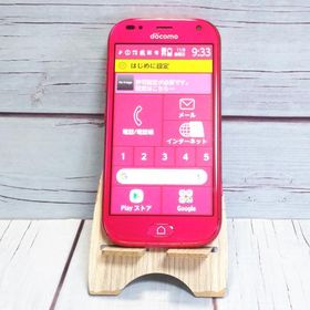 docomo F-01L 富士通 ピンク らくらくスマートフォン me 本体 白ロム SIMロック解除済み SIMフリー C669519
