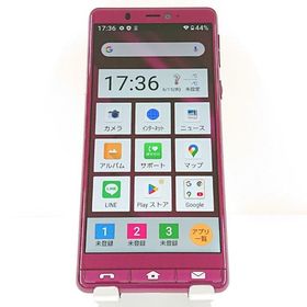 シンプルスマホ5 A001SH SoftBank ワインレッド c13007