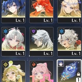 レベル8リセマラ⭐5×10ユーノ、餅武器・万物を書き留める月相、オーガスタ、カルテジア、カルロッタ等 | 鳴潮(Wuthering Waves)のアカウントデータ、RMTの販売・買取一覧