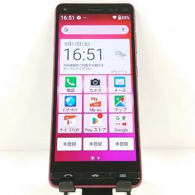 BASIO4 KYV47 au ワインレッド 送料無料 本体 c12258