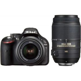 ニコン Nikon D5200 ダブルズームキット ブラック SDカード付き