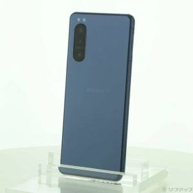 〔中古品〕 Xperia 5 II 128GB ブルー SOG02 auロック解除SIMフリー【352】