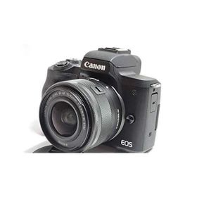 キヤノン Canon EOS Kiss M ブラック レンズキット EOSKISSMBK-1545ISSTMLK SDカード付き
