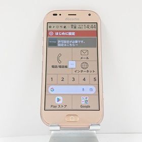 らくらくスマートフォン me F-01L ドコモ ゴールド c13927