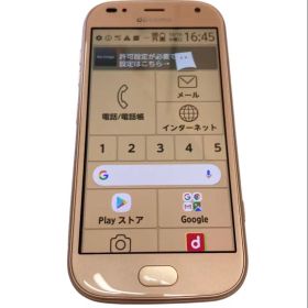 らくらくスマートフォンme docomo F-01L ゴールド (M)