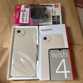 AQUOS wish4 SH-M27 充電器セットSIMフリー キャリアフリー