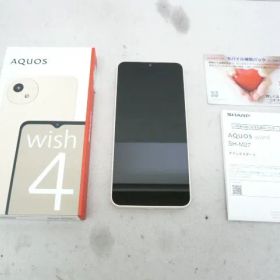 【中古】 美品♪ シャープ アクオス wish4 SH-M27 ホワイト SIMフリー AQUOS SHARP