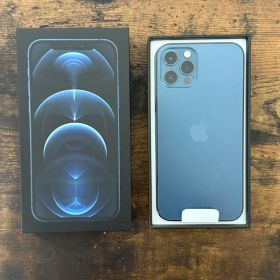 【美品】iPhone 12 pro パシフィックブルー 128GB 箱付き
