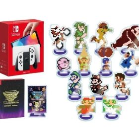 【新品】【スタンド13種セット】Nintendo Switch(有機ELモデル) ホワイト+World Championships ファミコン世界大会 SpecialEdition