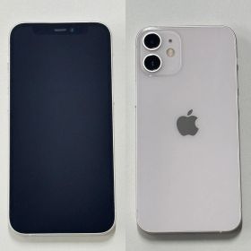 「中古品」SIMフリー iPhone 12 mini 64GB ホワイト MGA63J/A 一括〇【管理番号W013033】