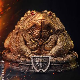 プレミアムマスターライン/ ウィッチャー3 ワイルドハント： カエルの王子様 ゴールド スタチュー