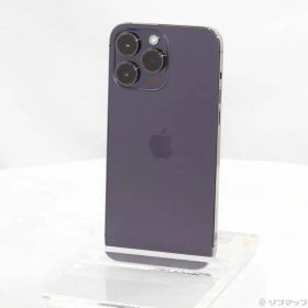 〔中古品〕 iPhone14 Pro Max 128GB ディープパープル MQ993J／A SIMフリー【262】