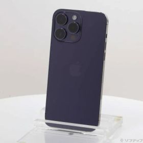 〔中古品〕 iPhone14 Pro Max 128GB ディープパープル MQ993J／A SIMフリー【348】