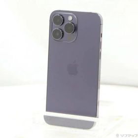 〔中古品〕 iPhone14 Pro Max 256GB ディープパープル MQ9E3J／A SIMフリー【258】