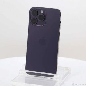 〔中古品〕 iPhone14 Pro Max 256GB ディープパープル MQ9E3J／A SIMフリー【196】