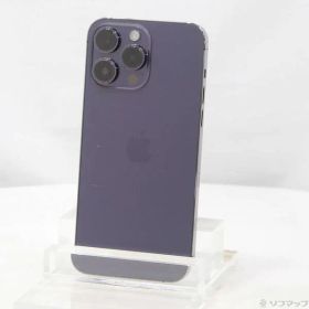 〔中古品〕 iPhone14 Pro Max 512GB ディープパープル MQ9J3J／A SIMフリー【269】