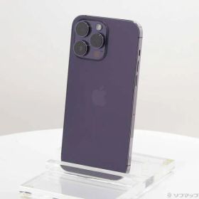 〔中古品〕 iPhone14 Pro Max 512GB ディープパープル MQ9J3J／A SIMフリー【348】
