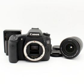 わずかシャッター数23478枚【新品級】CANON EOS 70D (W) EF-S18-135 IS STM レンズキット#7607
